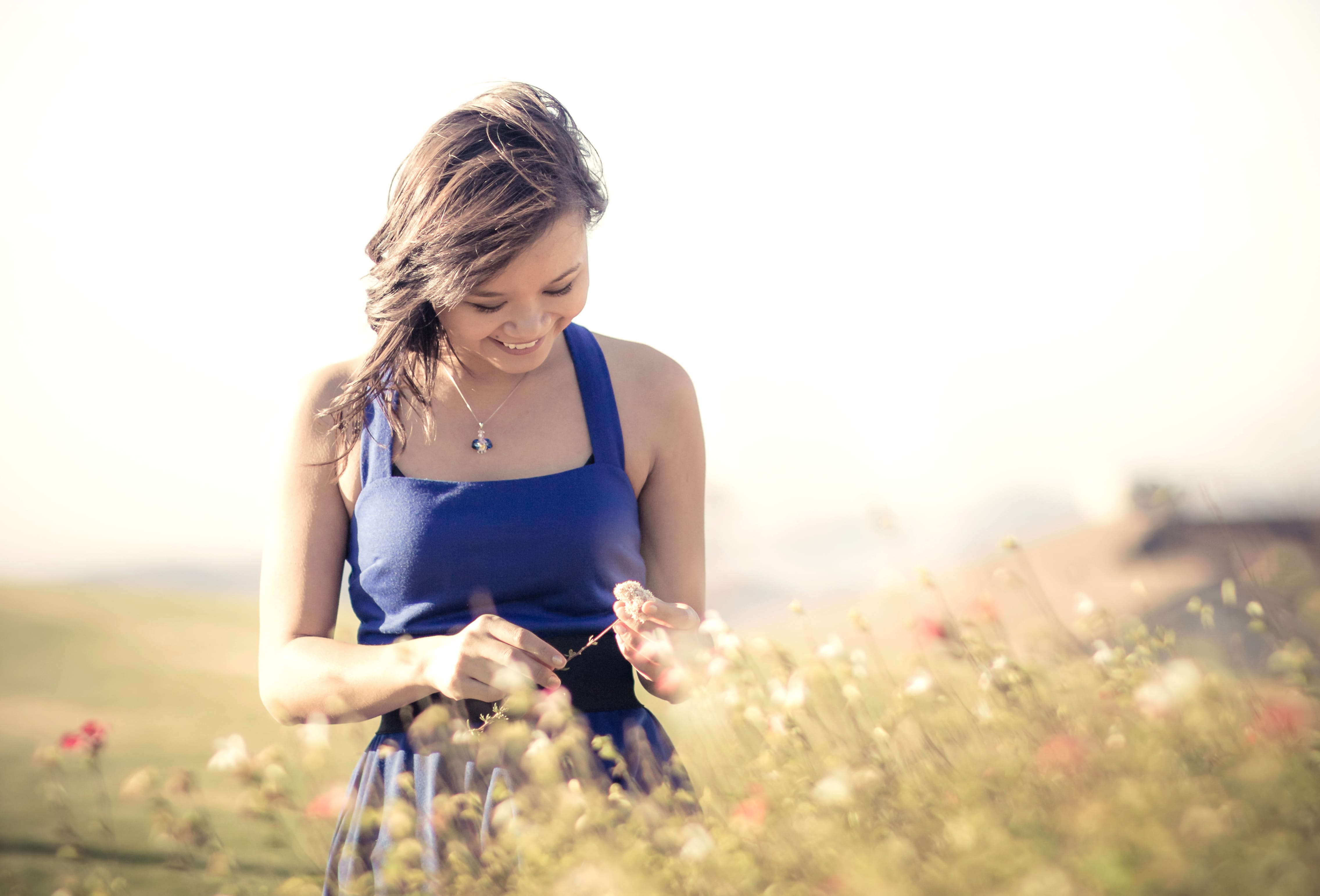 Tranquil Woman in Nature - at 1024 x 768 size wallpapers HD quality