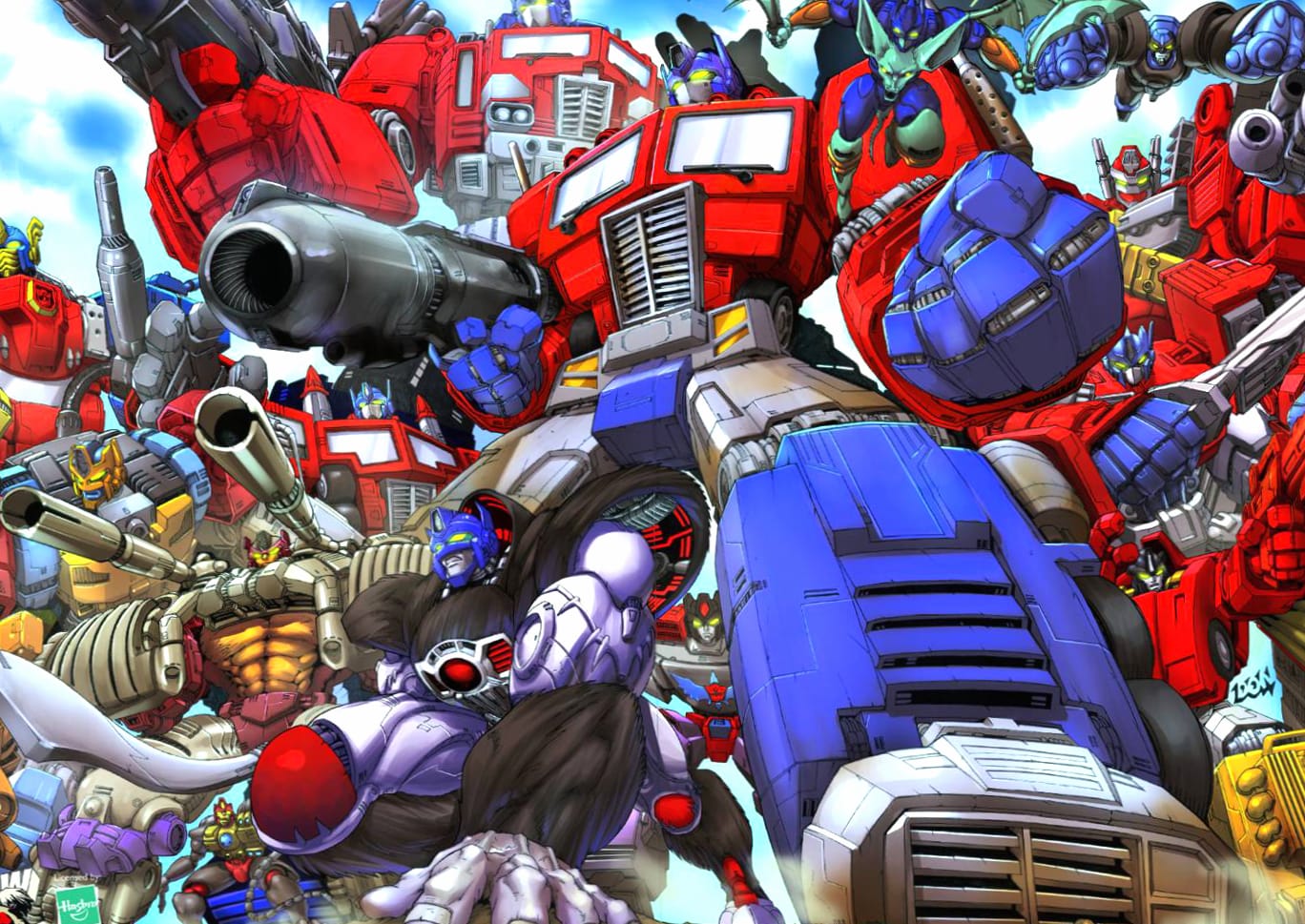 Transformers Optimus Prime, Megatron & Bumblebee Unite wallpapers HD quality