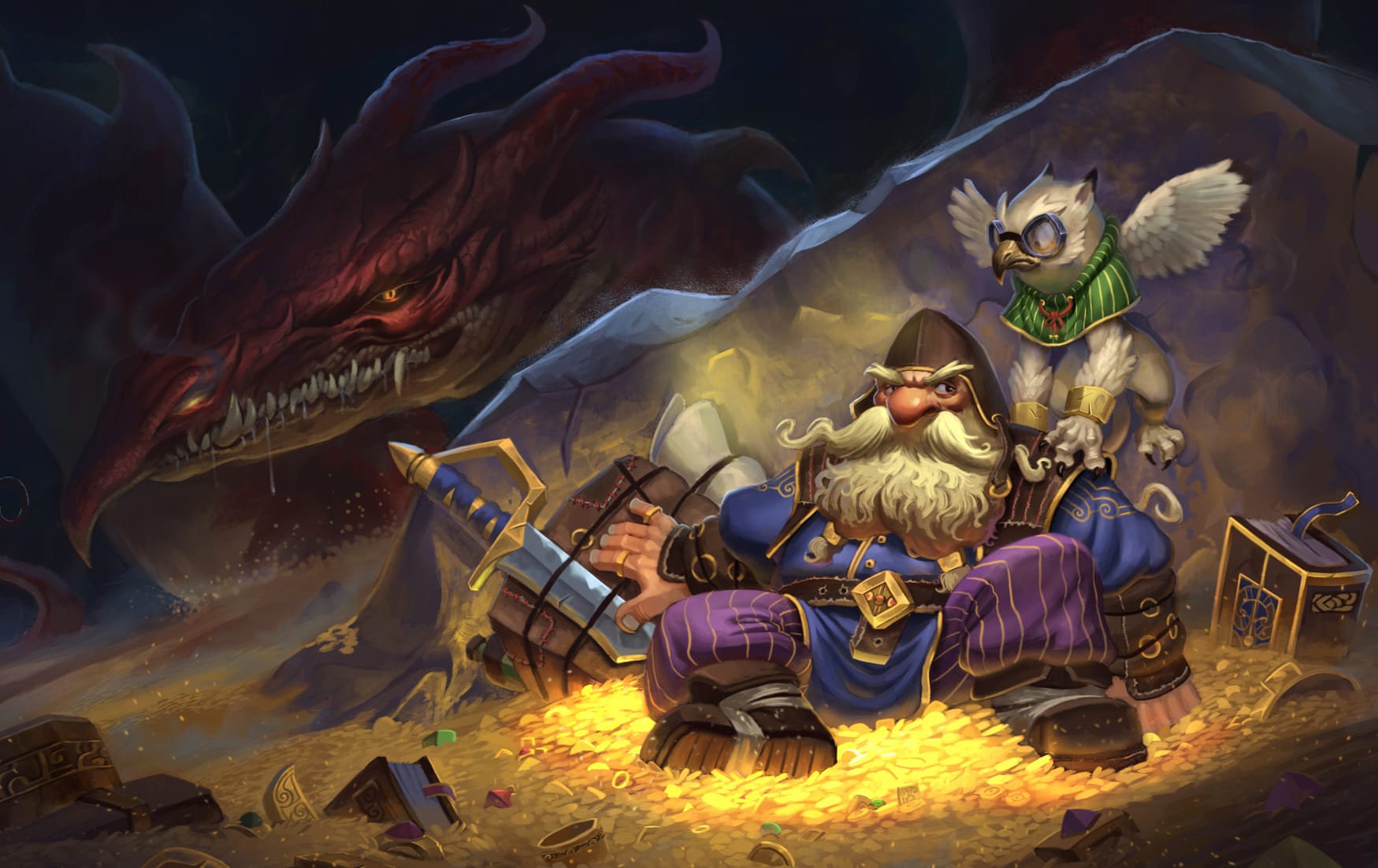 Treasure Fantasy Dwarf at 1024 x 1024 iPad size wallpapers HD quality