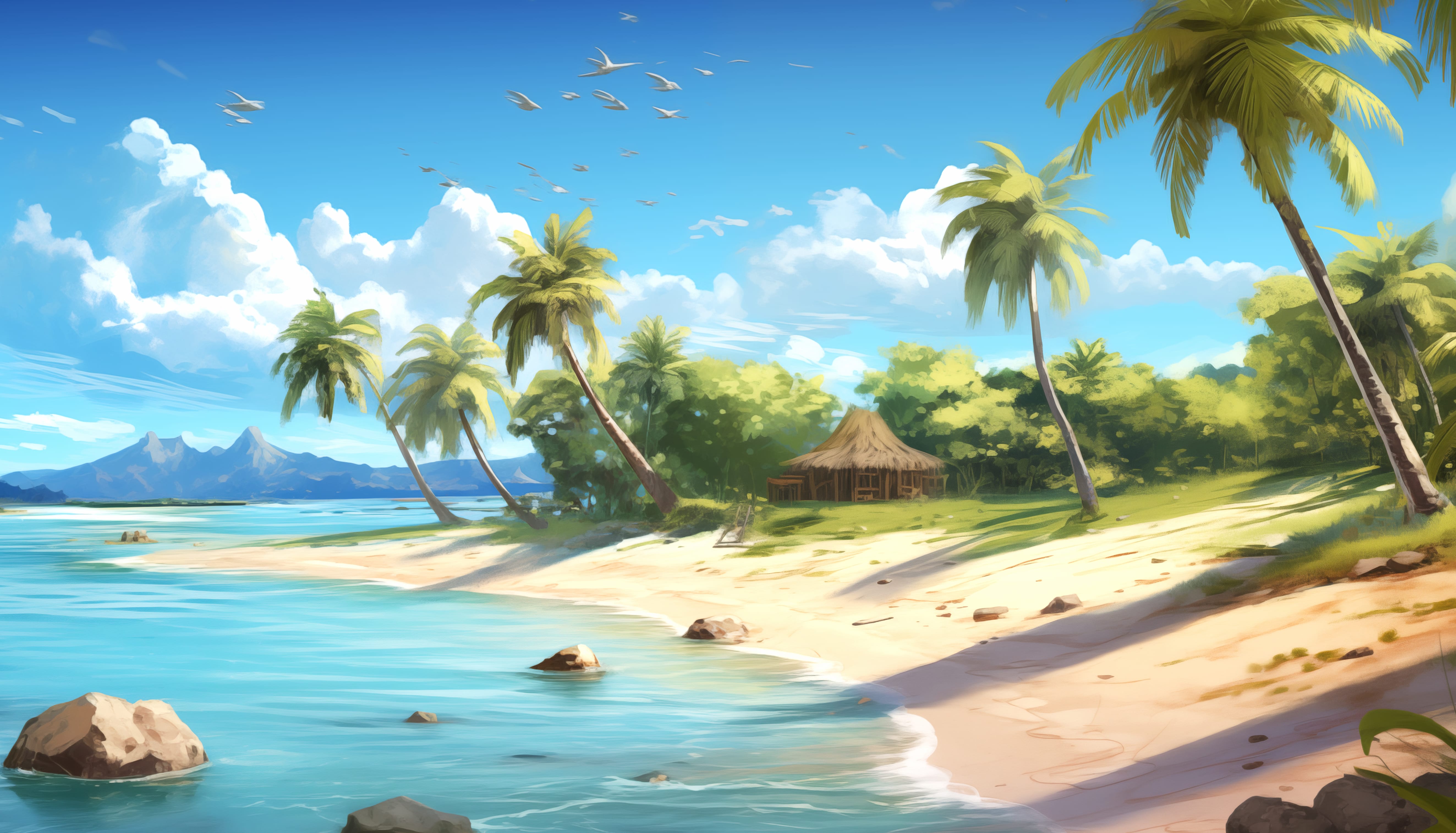 Tropical Artistic Beach Paradise wallpapers HD quality