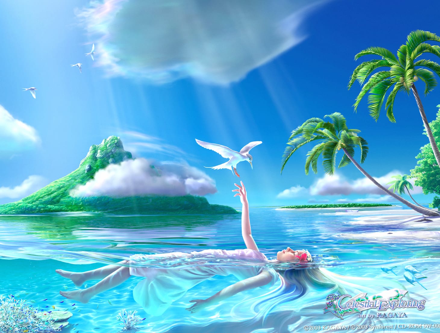 Tropical Fantasy Beach Bliss - at 1366 x 768 HD size wallpapers HD quality