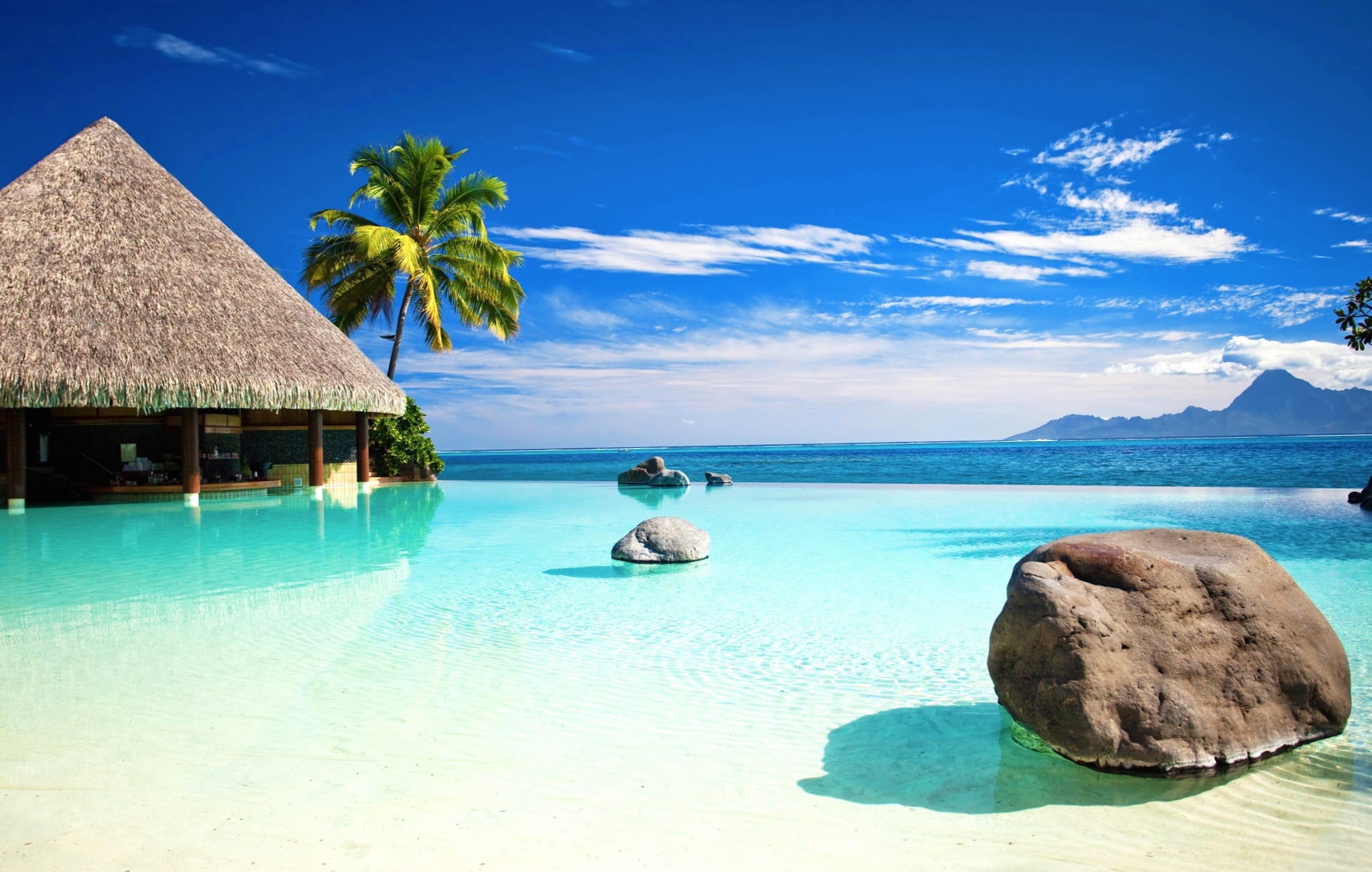 Tropical Paradise of a Secluded Hut wallpapers HD quality