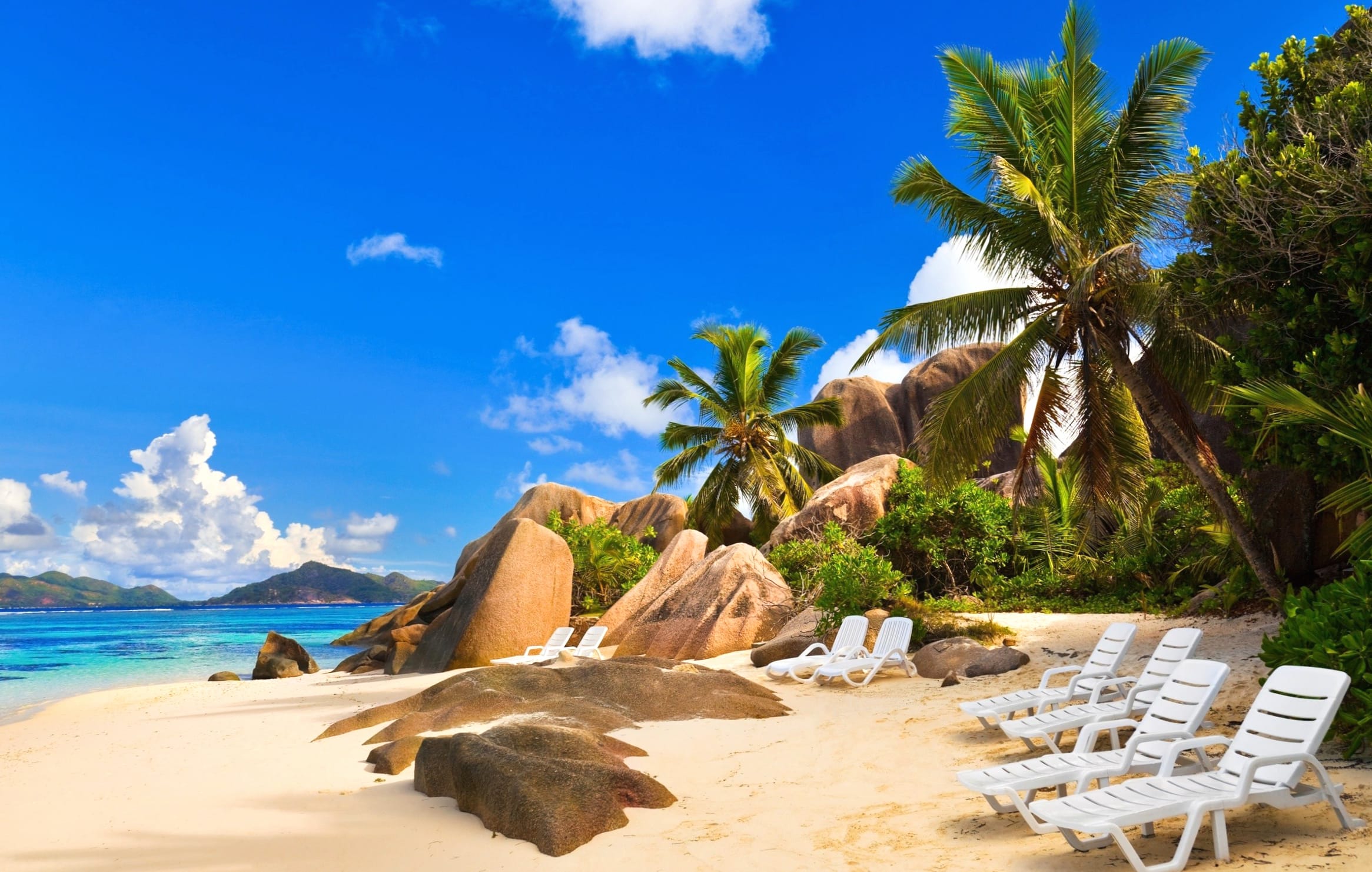 Tropical Paradise Seychelles Beach at 1600 x 900 HD size wallpapers HD quality