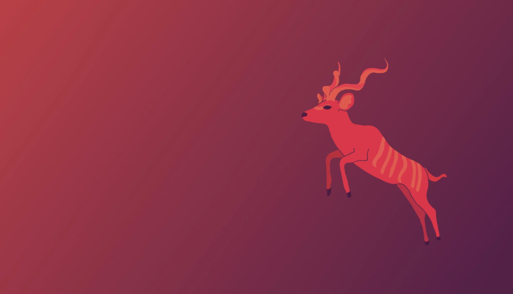 Ubuntu Deer Illustration wallpapers HD quality