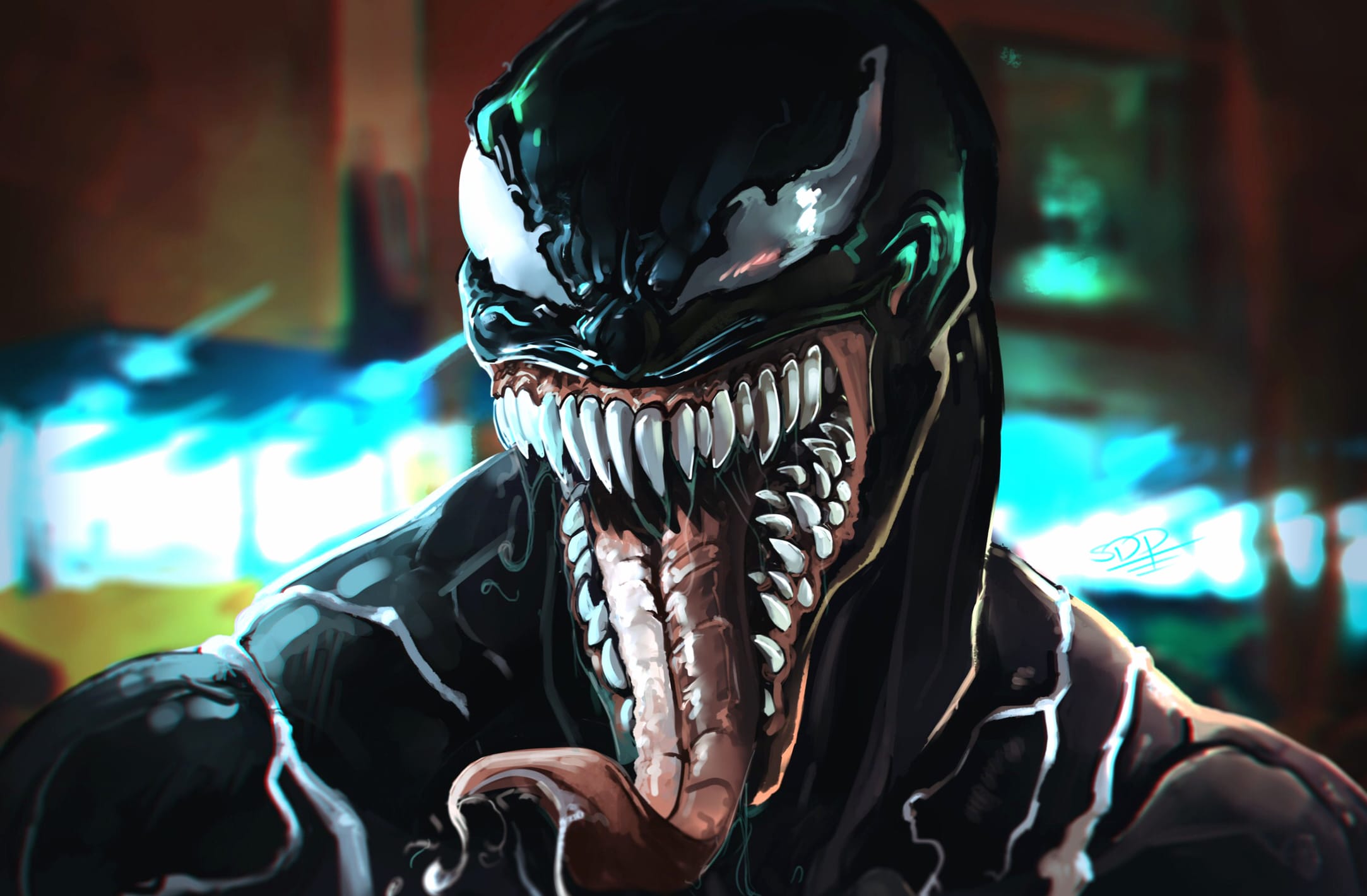 Venom Strikes HD Comic Wallpaper wallpapers HD quality