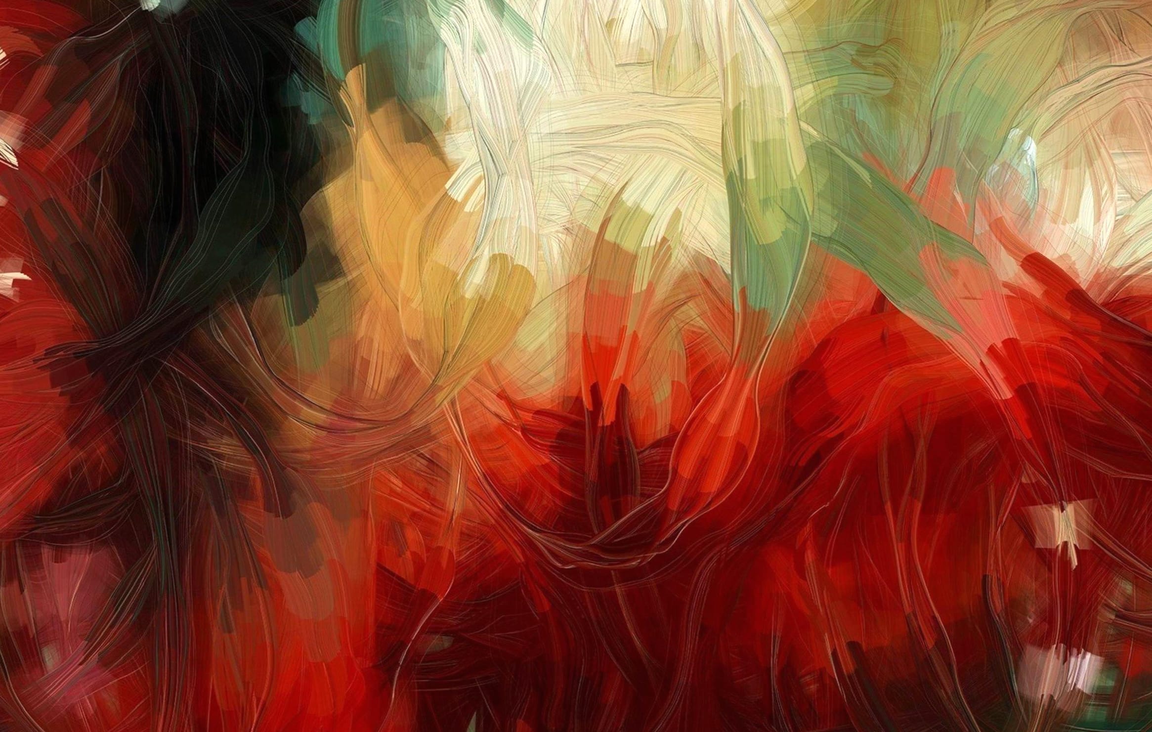 Vibrant Abstract Harmony - for Artistic Inspiration at 320 x 480 iPhone size wallpapers HD quality