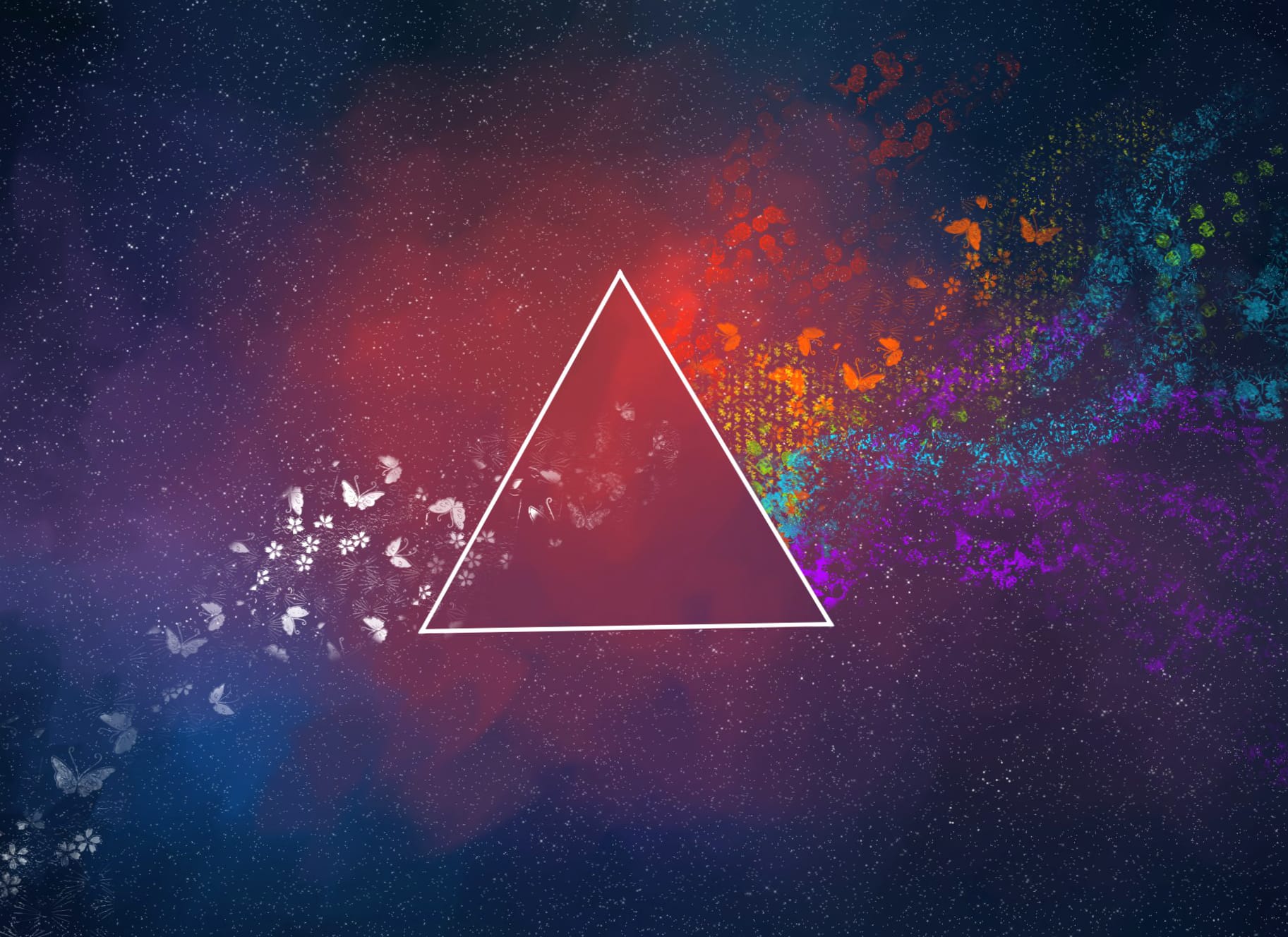 Vibrant Abstract Triangles - at 1920 x 1080 HD size wallpapers HD quality