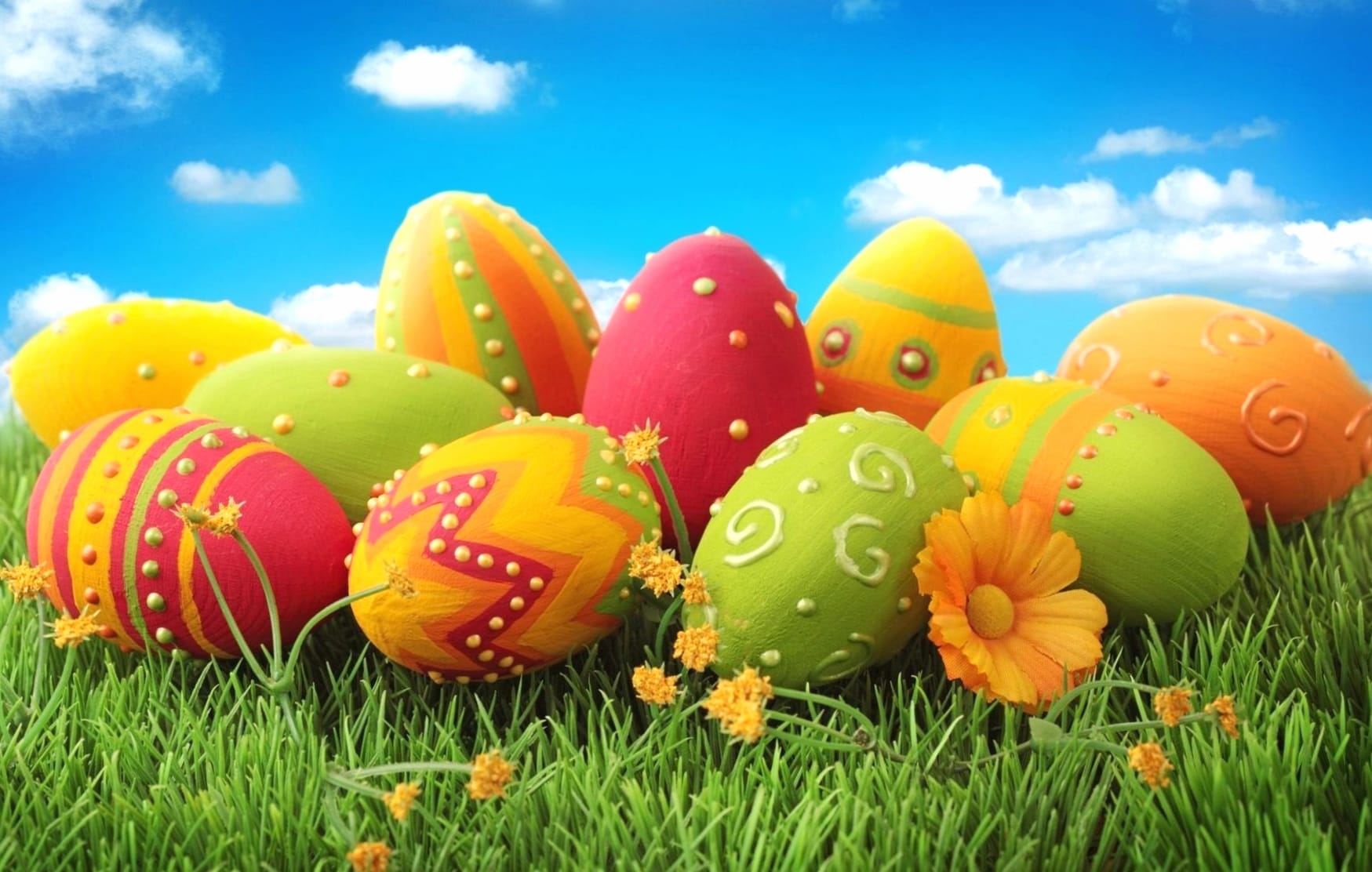 Vibrant Easter Eggs - Stunning for Your Holiday Spirit wallpapers HD quality