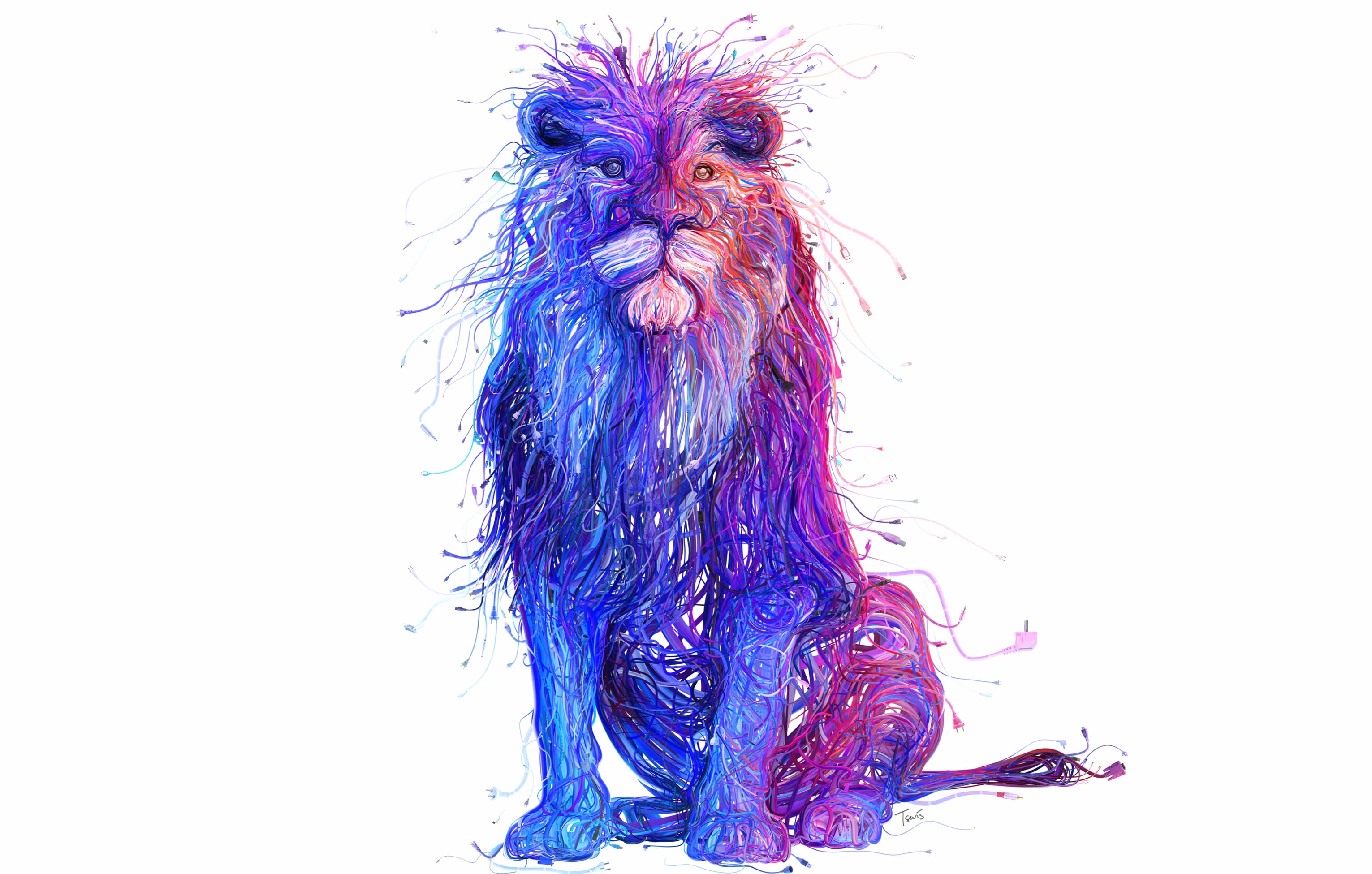 Vibrant Lion wallpapers HD quality