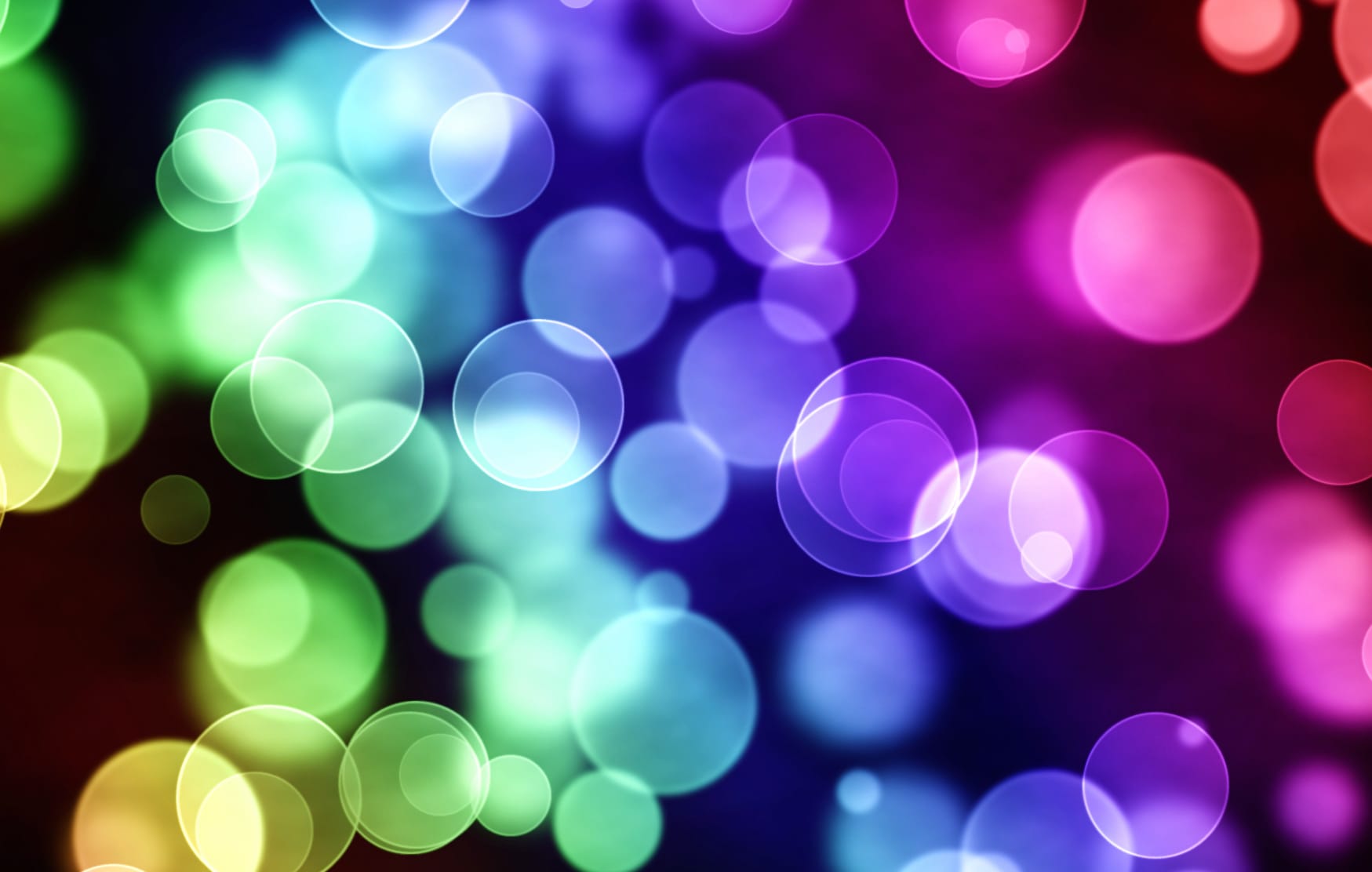 Vibrant Rainbow Bubbles wallpapers HD quality