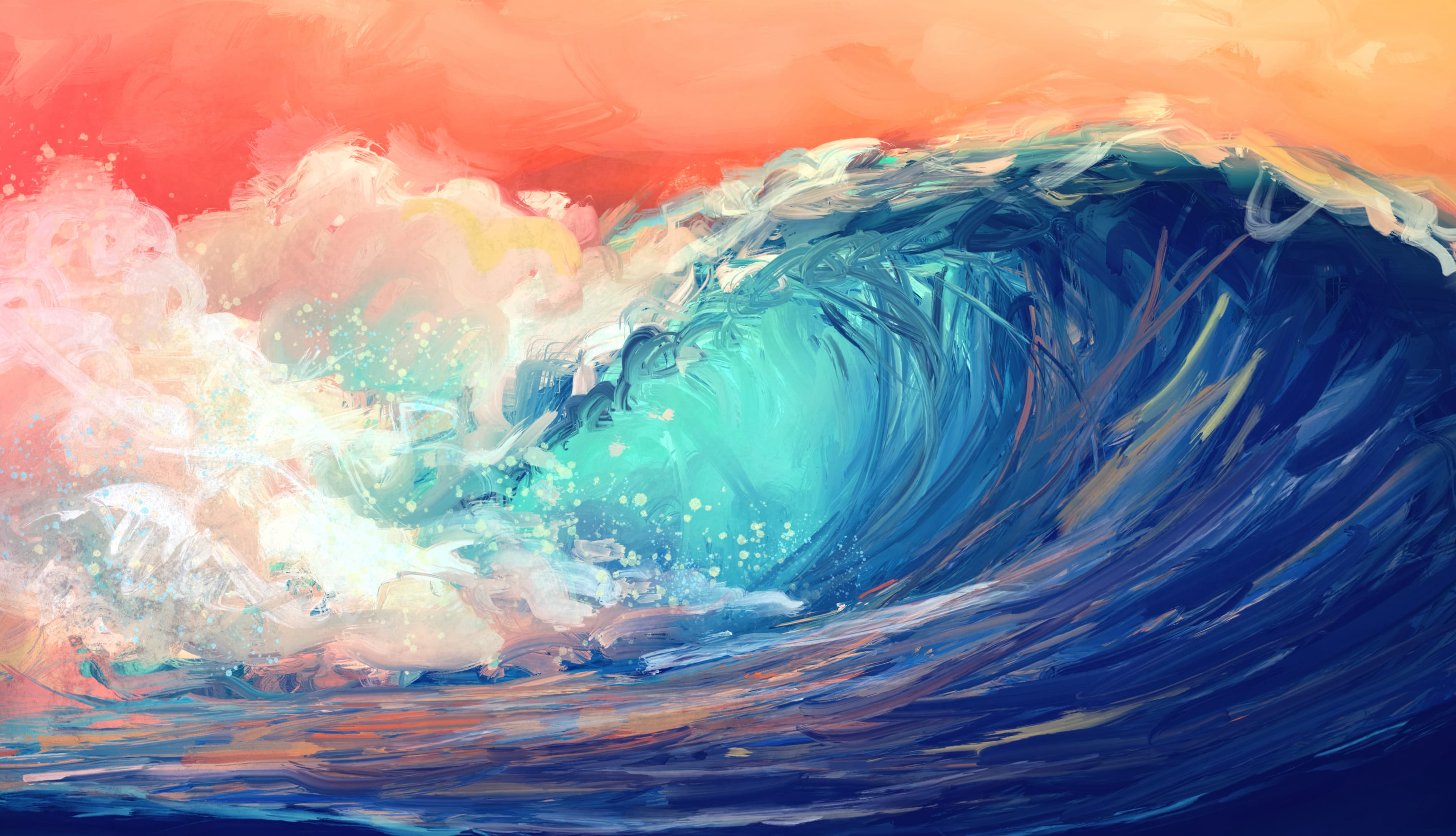 Vivid Ocean Wave wallpapers HD quality