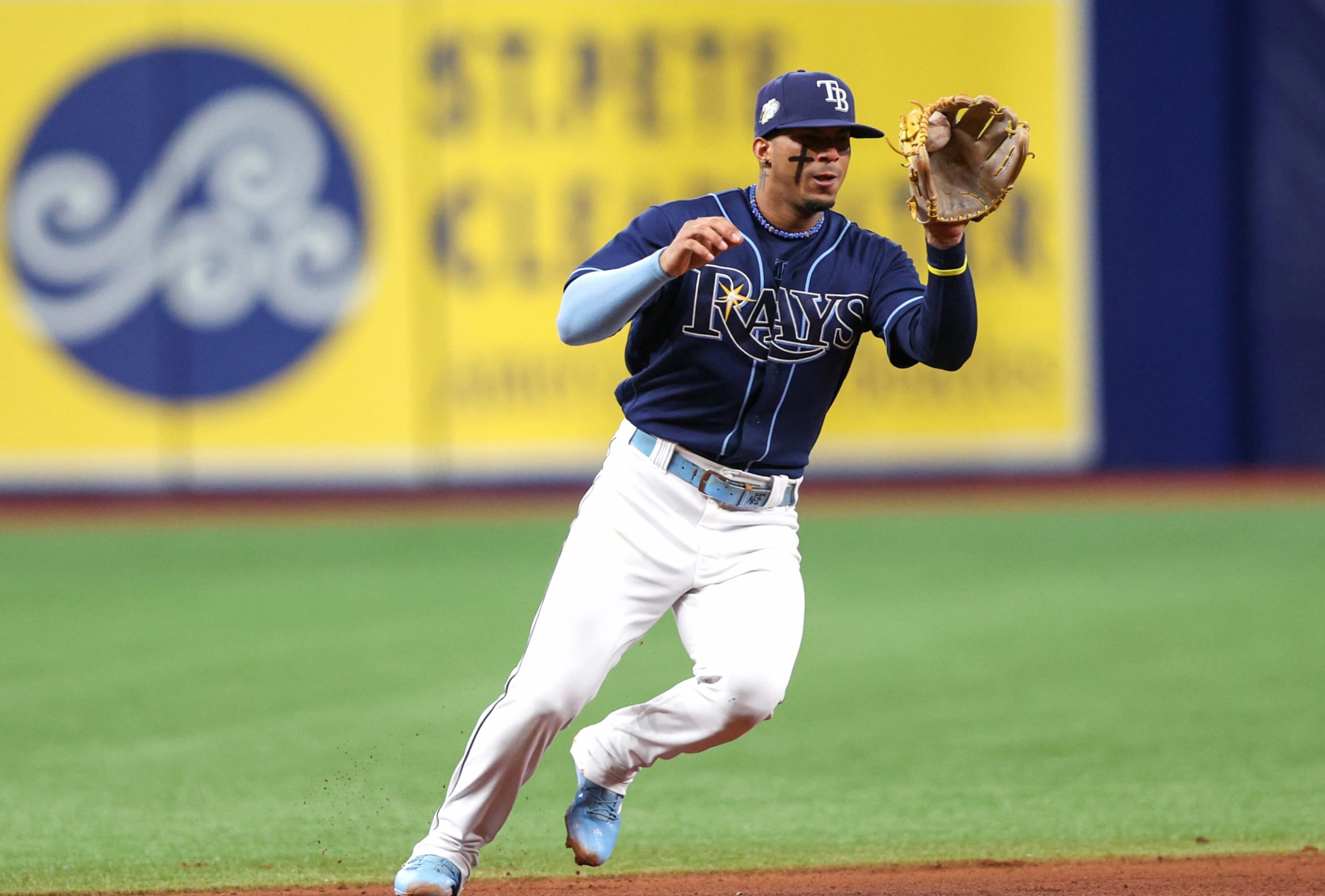 Wander Franco Tampa Bay Rays MLB Action Shot - wallpapers HD quality