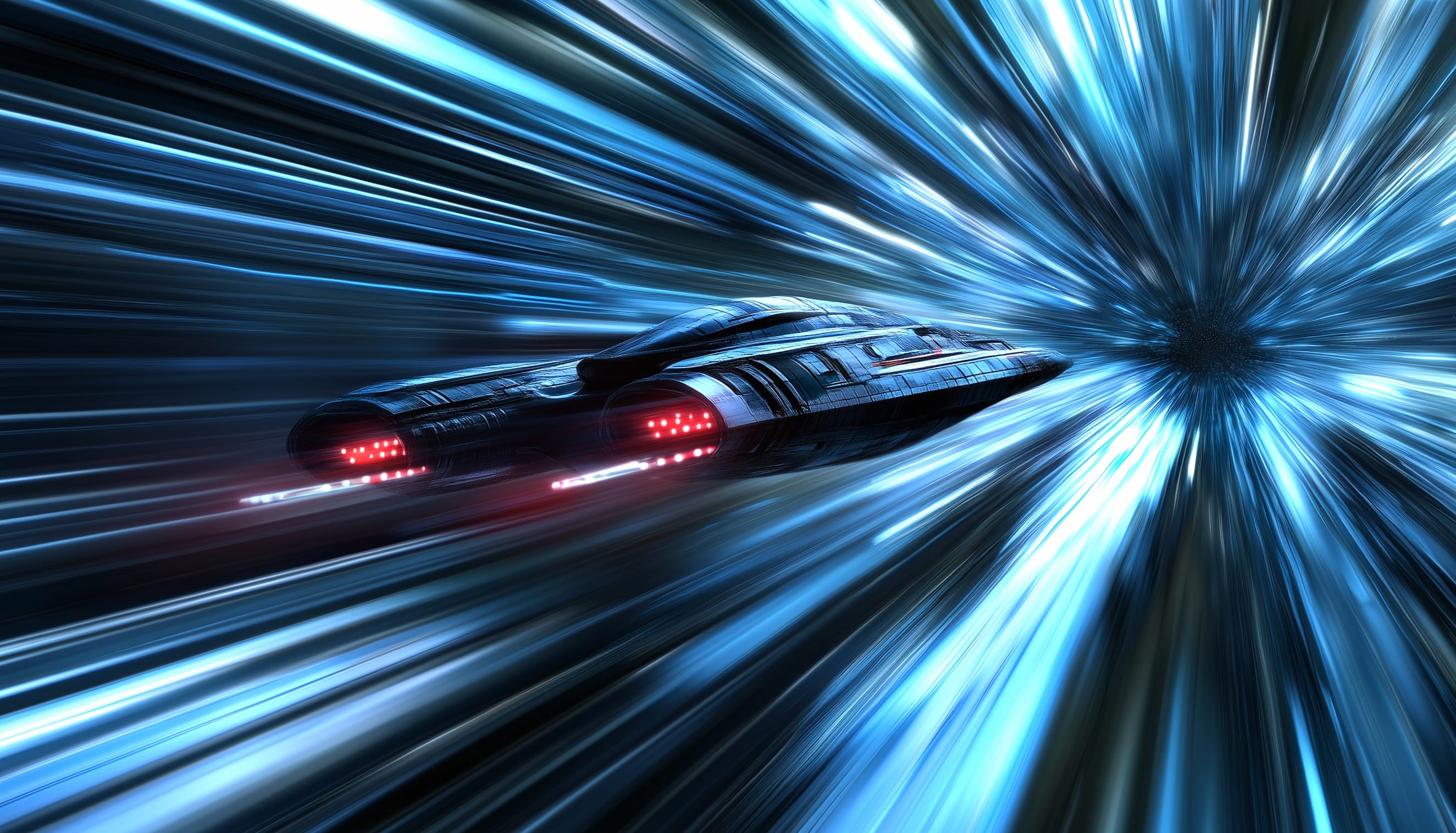 Warp Speed Adventure in Sci-Fi Space at 640 x 960 iPhone 4 size wallpapers HD quality