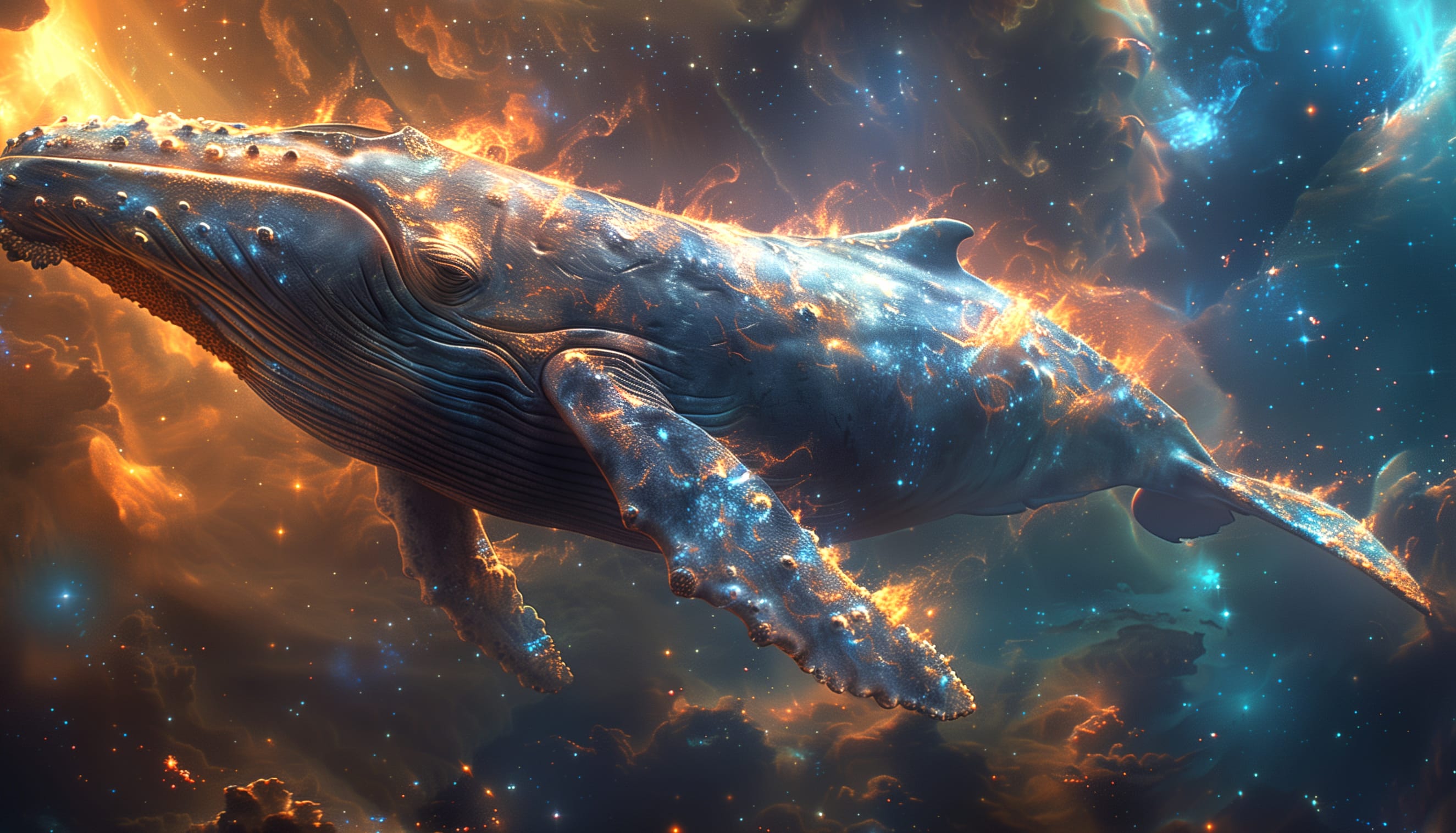 Whale Space Fantasy wallpapers HD quality