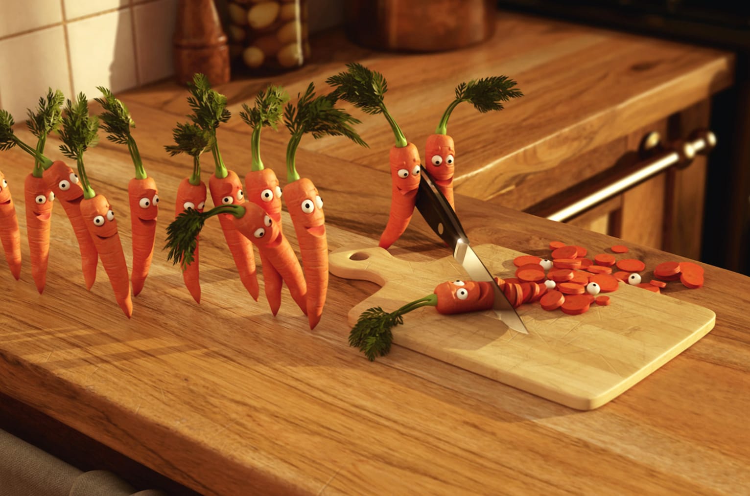 Whimsical Carrot Manipulation - at 2560 x 1440 HD size wallpapers HD quality