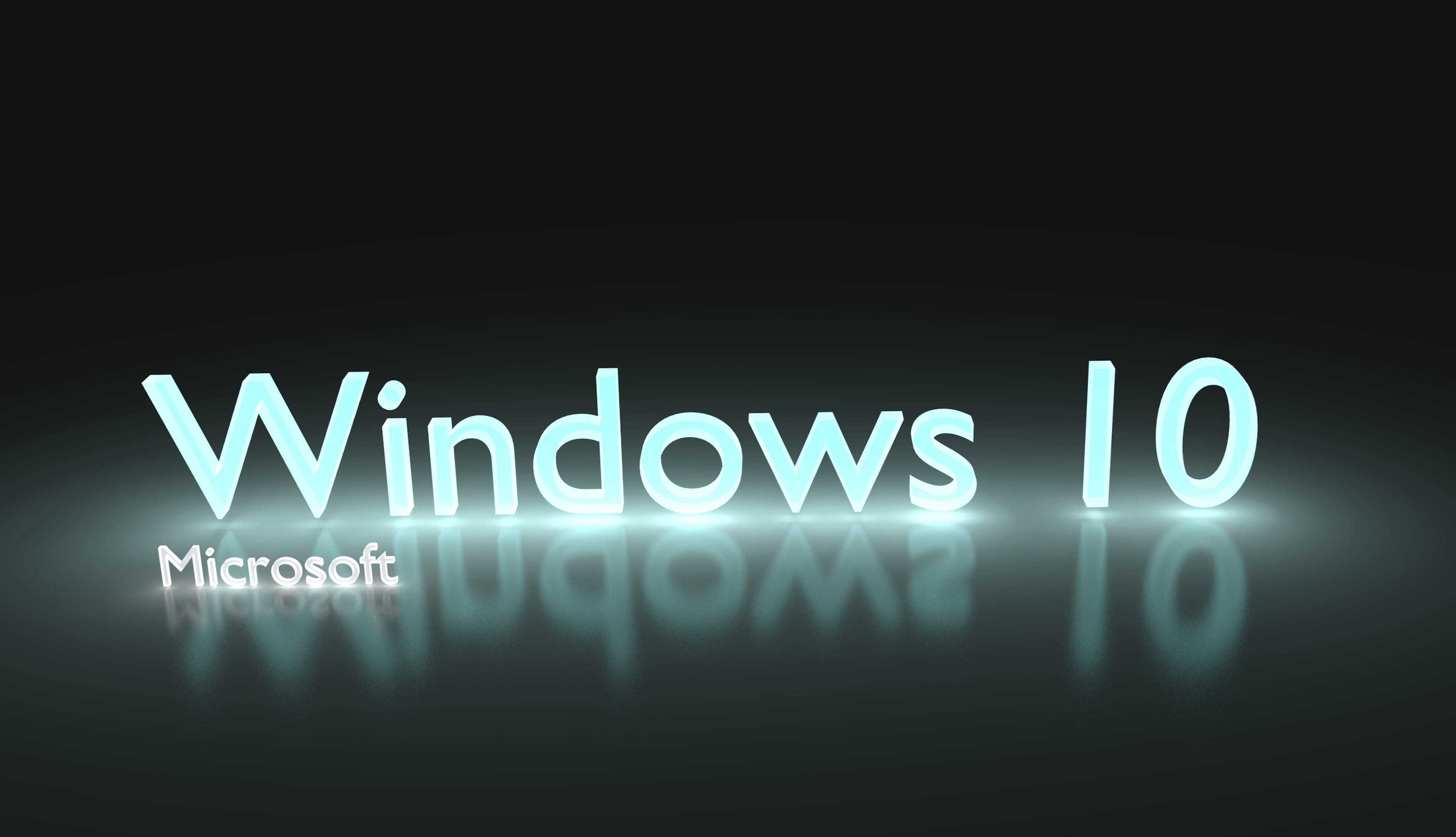 Windows 10 glowing light blue wallpapers HD quality