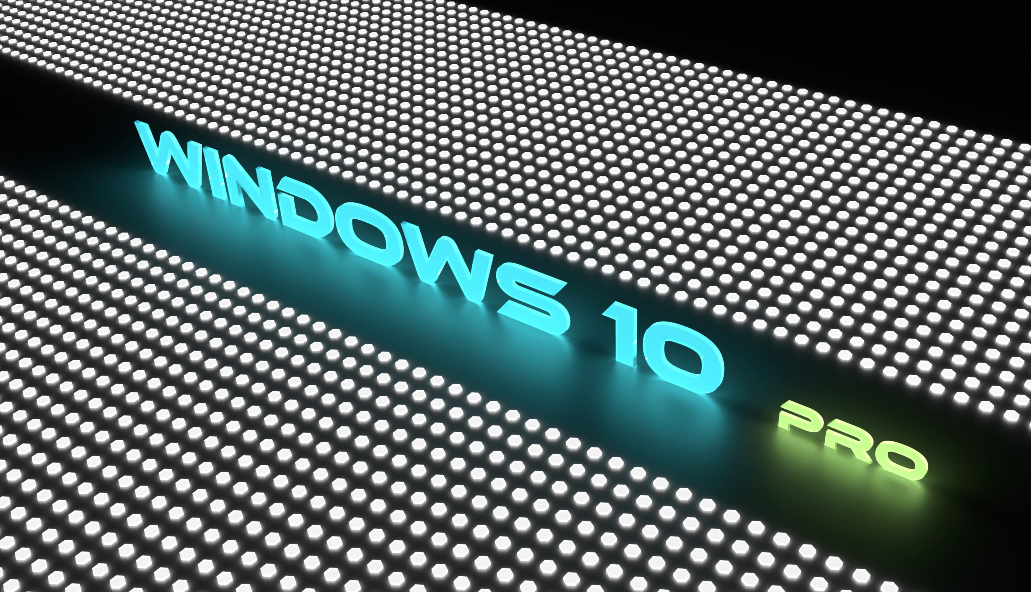 Windows 10 Pro glow blue 2 wallpapers HD quality