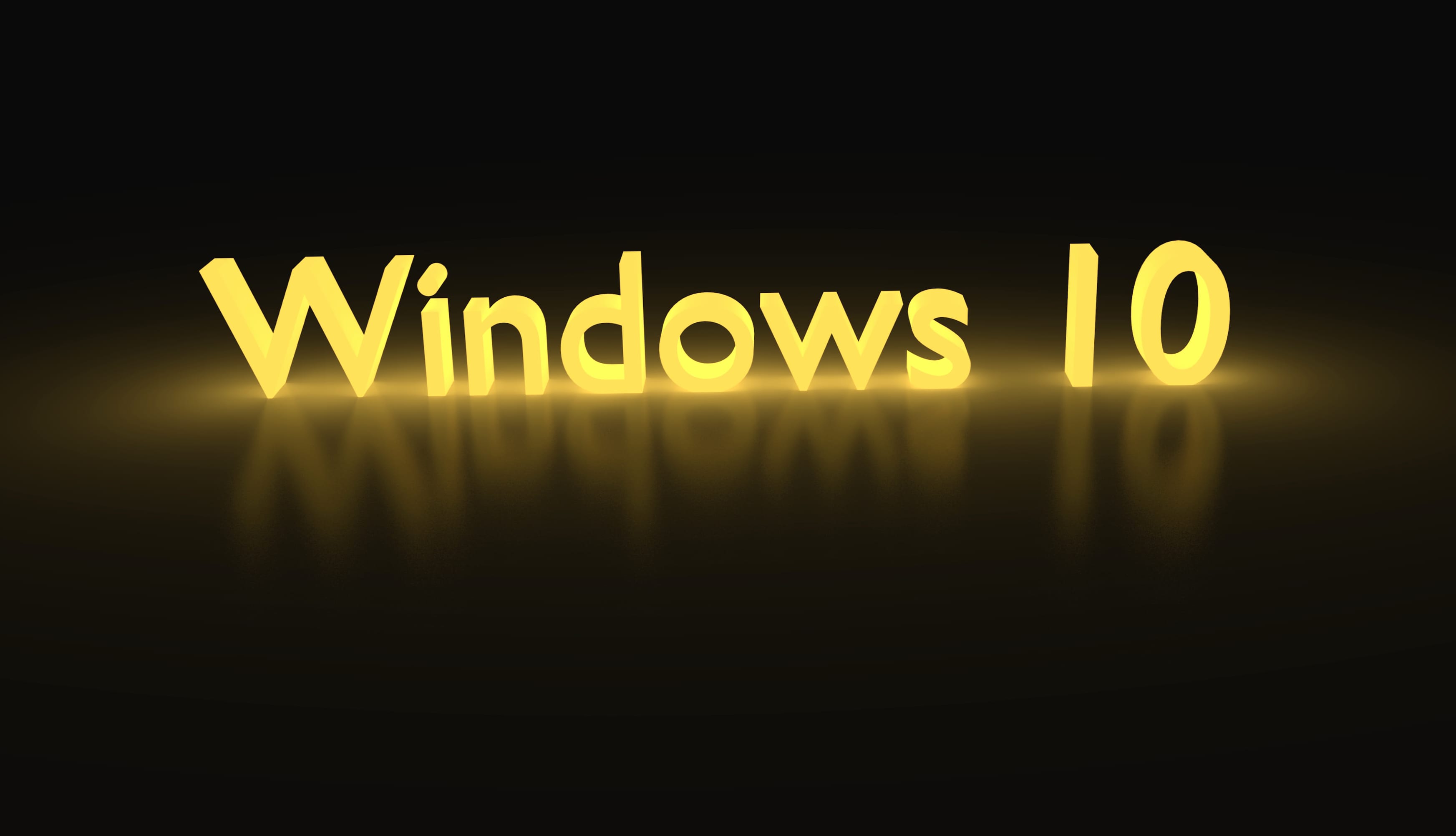 Windows 10 yellow glowing wallpapers HD quality