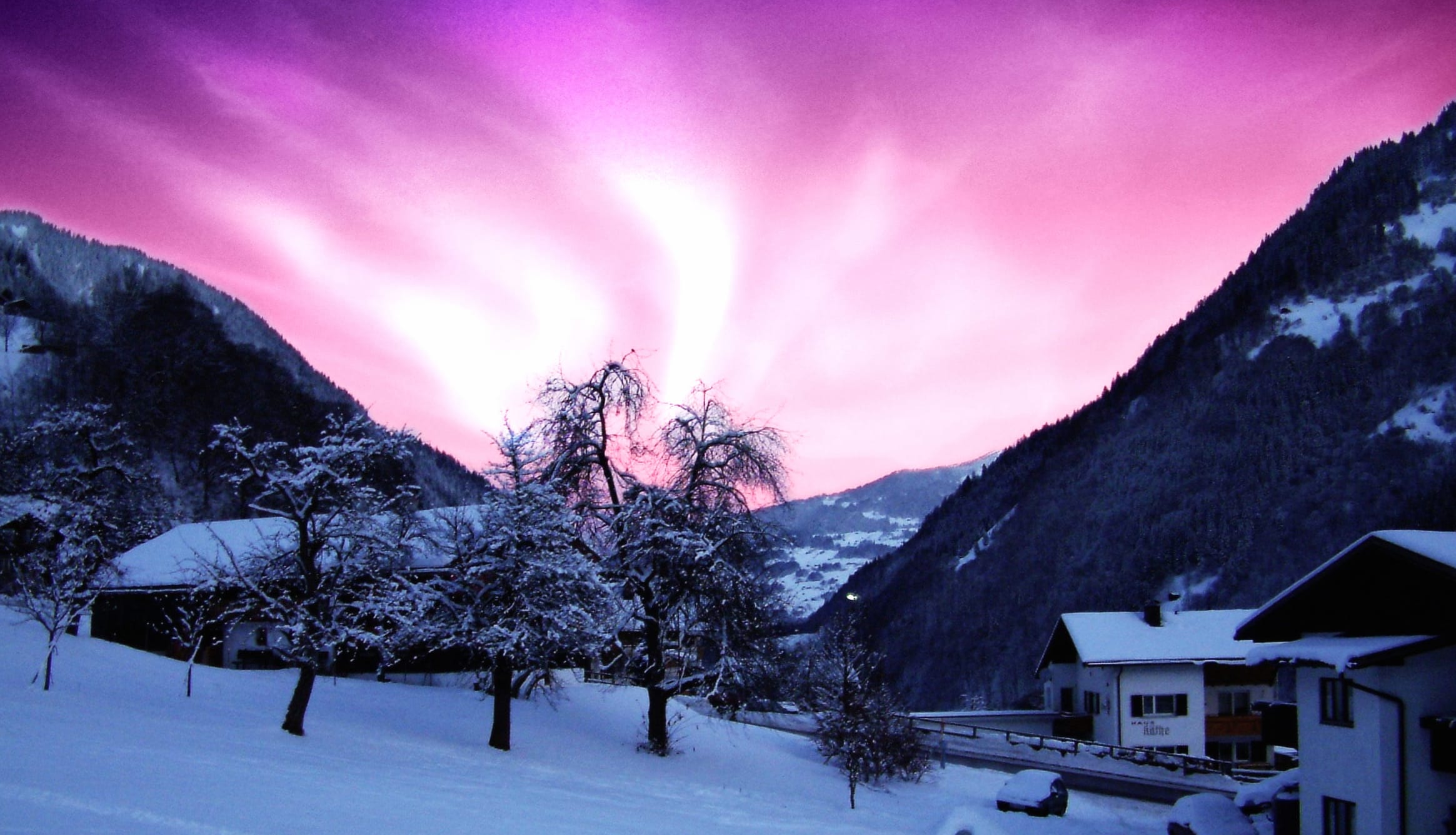 Winter Aurora Radiance wallpapers HD quality