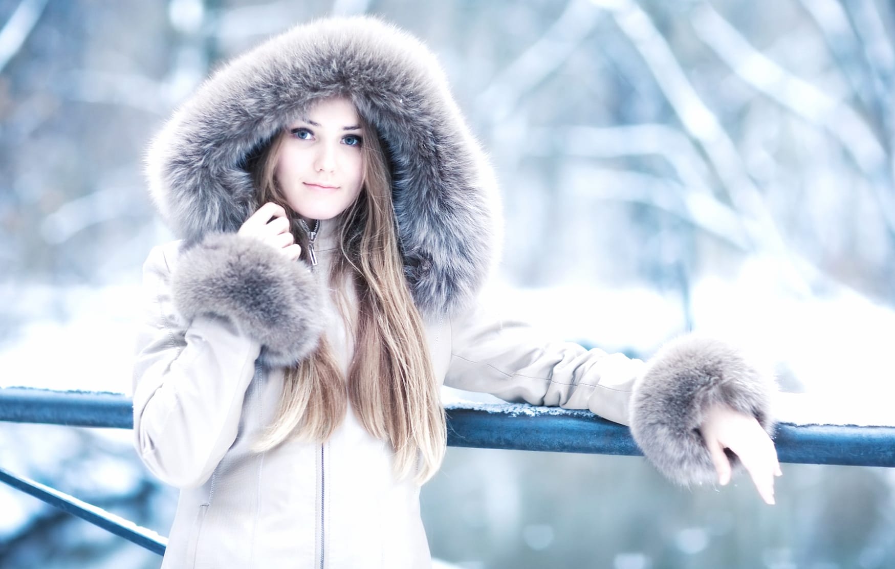 Winter Elegance - HD Model Wallpaper wallpapers HD quality