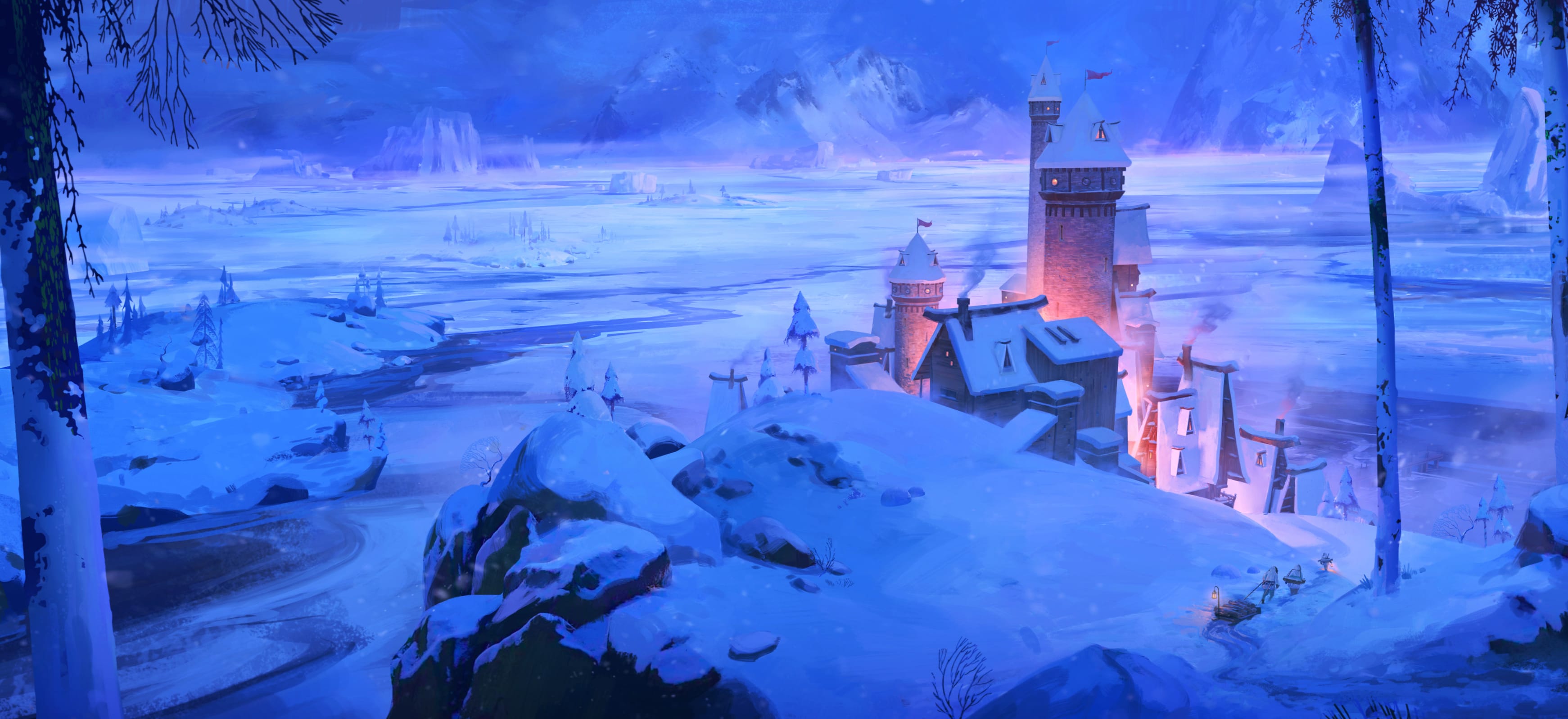 Winter Fantasy Castle wallpapers HD quality