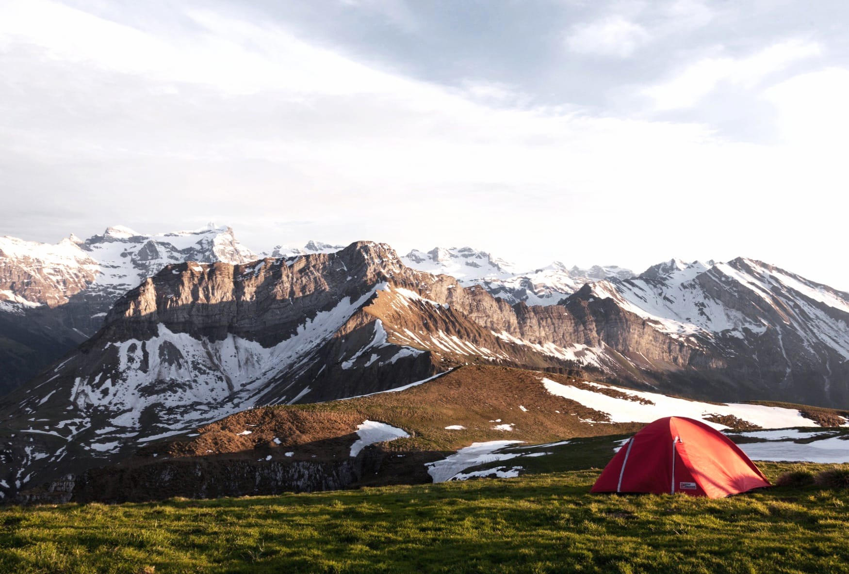 Winter Valley Camping Stunning of Snowy Mountains wallpapers HD quality