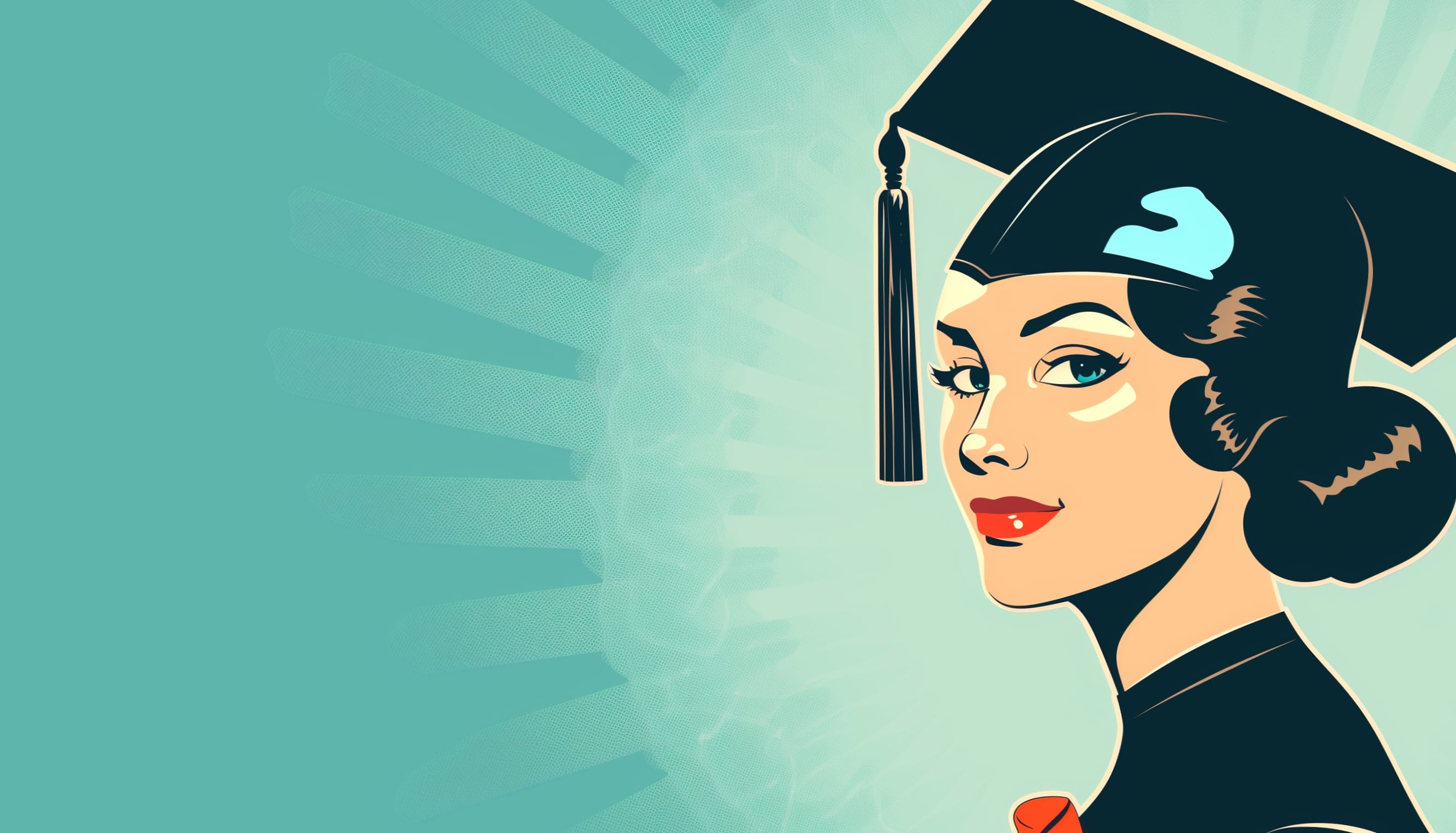 Woman in Graduation Cap - College Achievement at 1280 x 720 HD size wallpapers HD quality