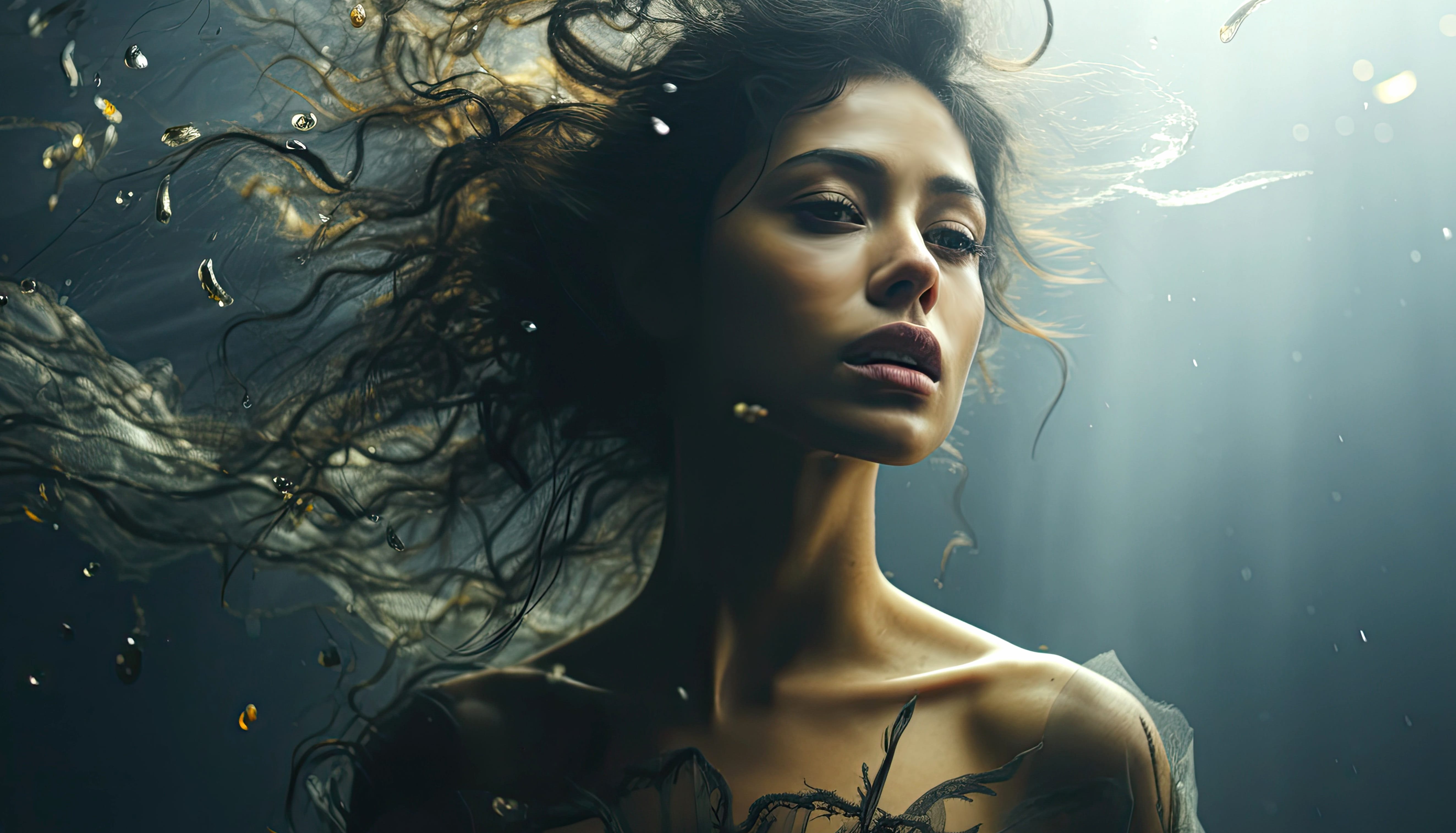 Woman Underwater wallpapers HD quality