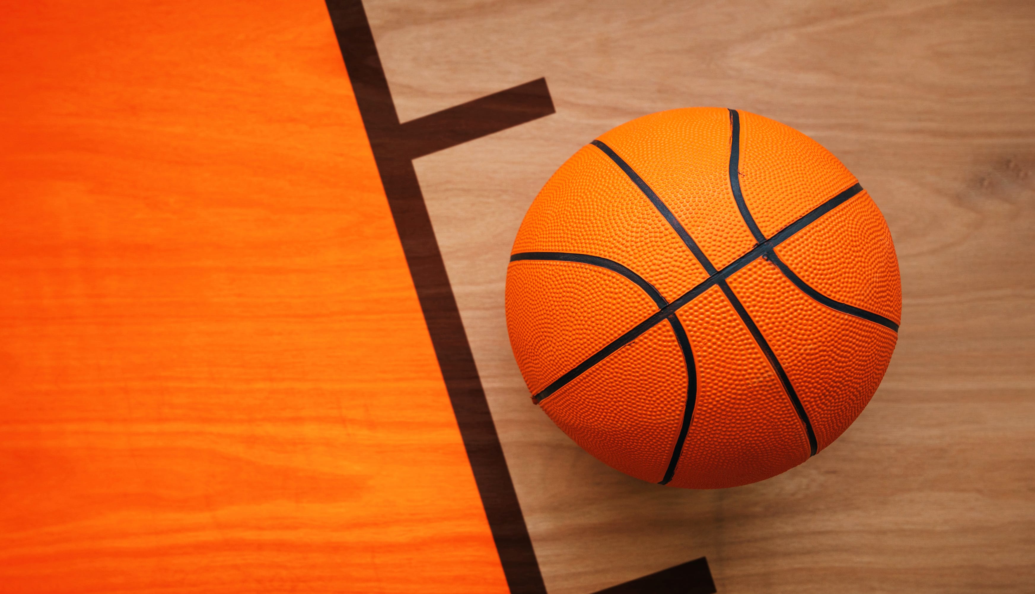 Wooden Basketball court at 1680 x 945 HD size wallpapers HD quality