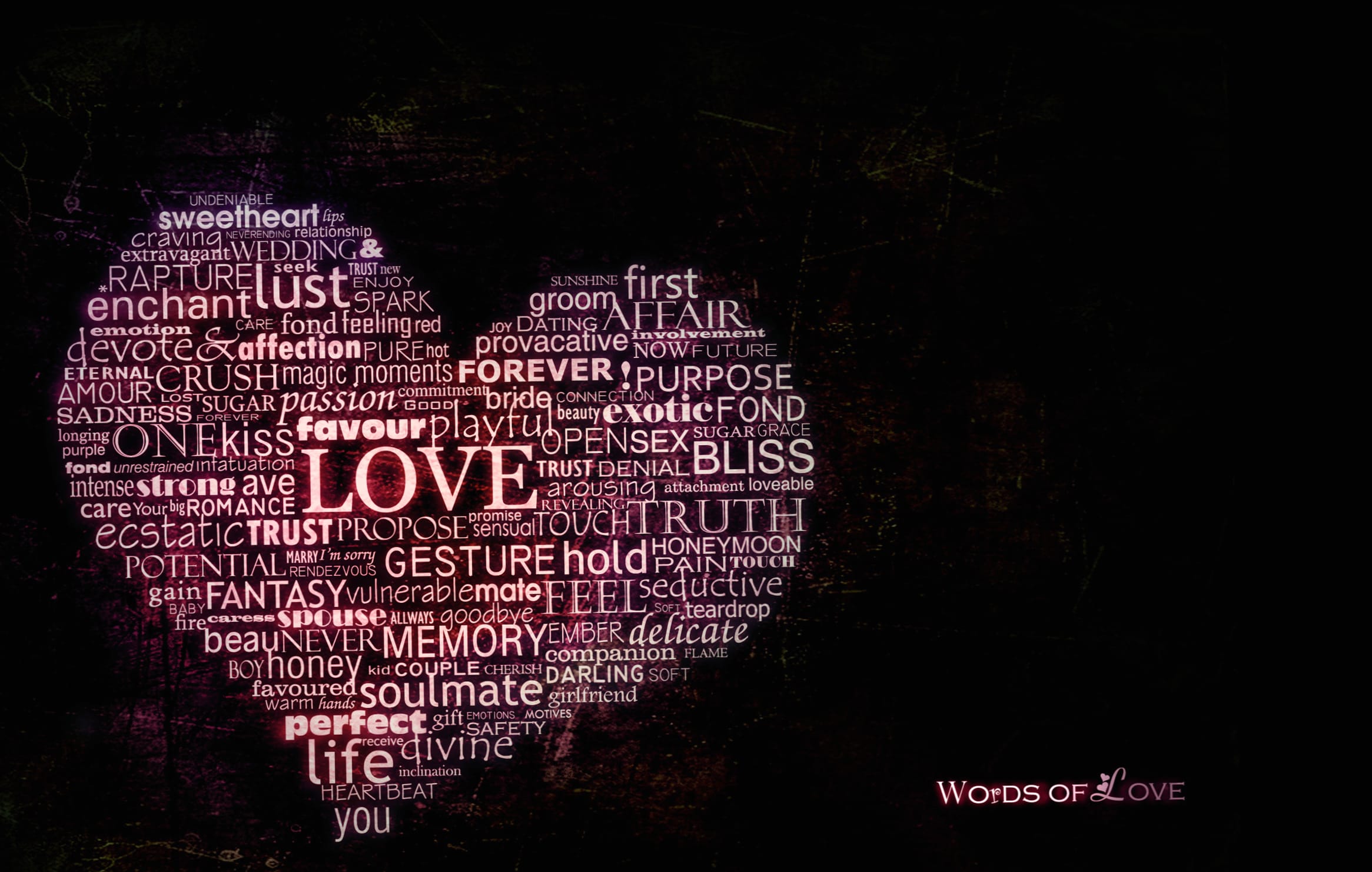 Words of Love - Heart Art wallpapers HD quality