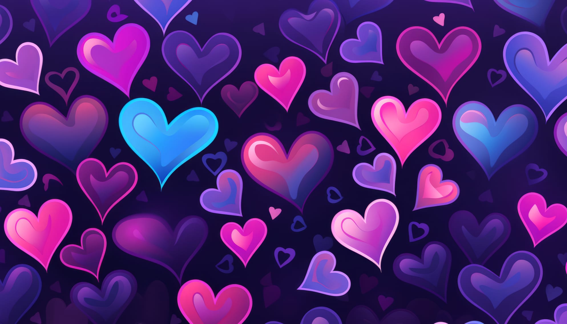 Y2K Style Heart Pattern Wallpaper wallpapers HD quality