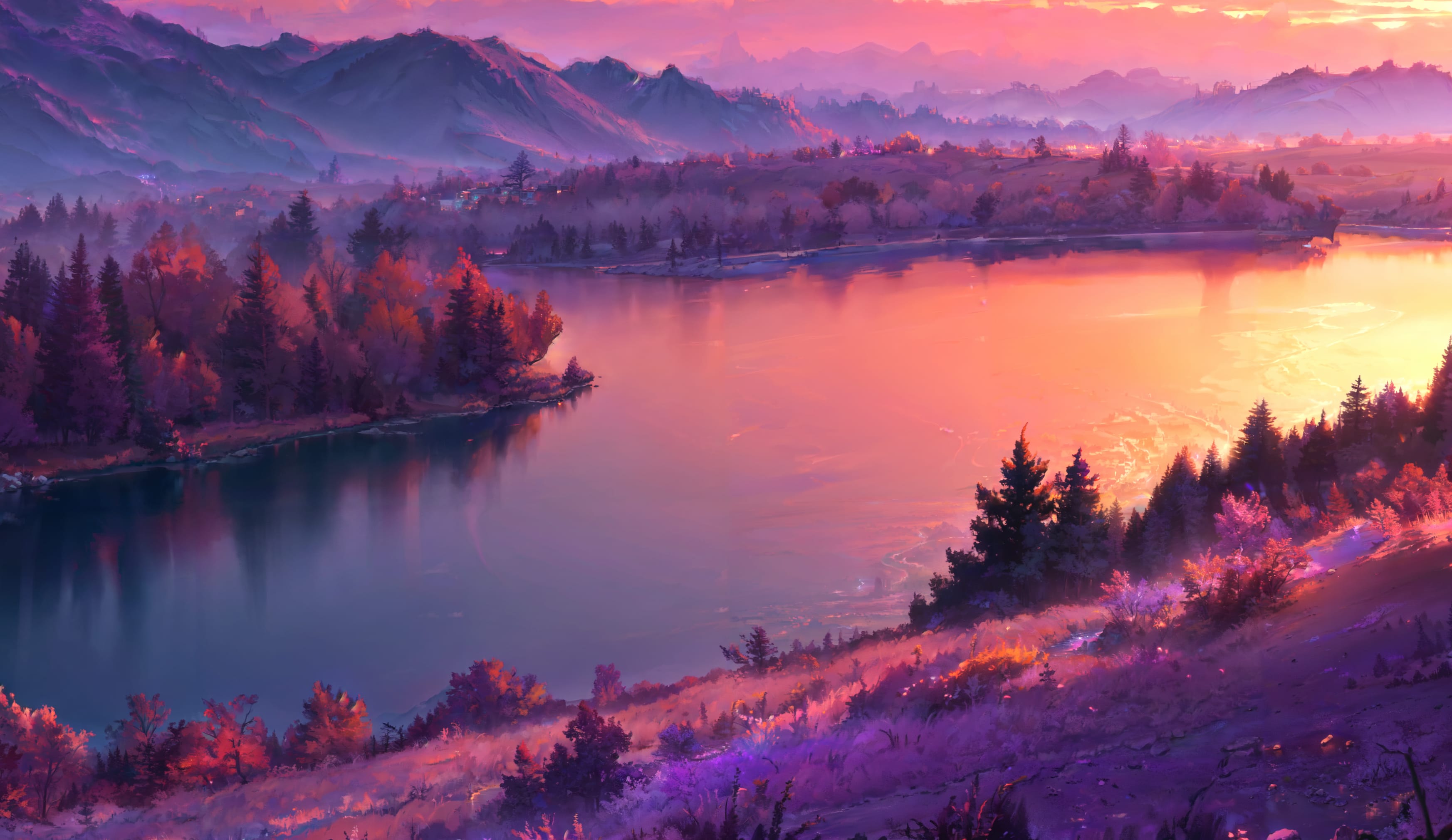 Yshkanosh Purple River wallpapers HD quality