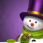 Artistic Snowman wallpaper