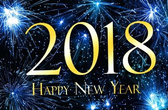 2018 Happy New Year Fireworks wallpapers hd quality