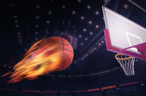 4K Ultra HD Basketball Action Wallpaper