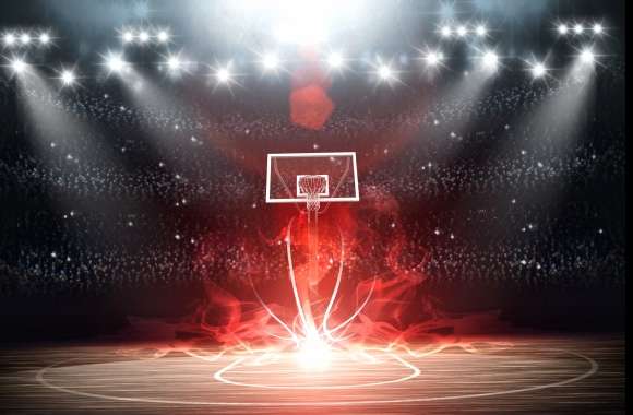 4K Ultra HD Basketball Court Wallpaper