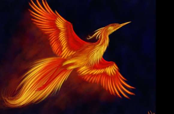 4K Ultra HD Fantasy Phoenix in Flight wallpapers hd quality