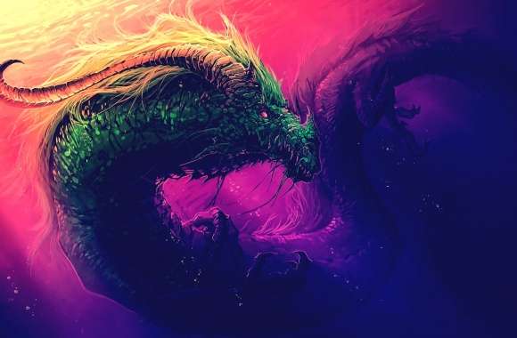 4K Ultra HD Fantasy Water Dragon wallpapers hd quality