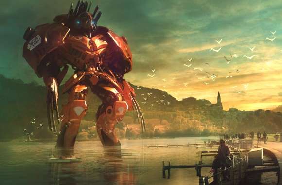 4K Ultra HD Sci-Fi Robot Landscape wallpapers hd quality