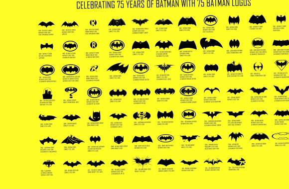75 Years of Batman An 8K Ultra HD Logo Showcase