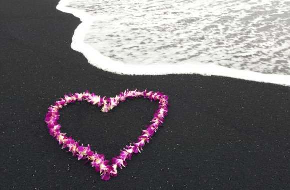 A Heart of Love on the Beach