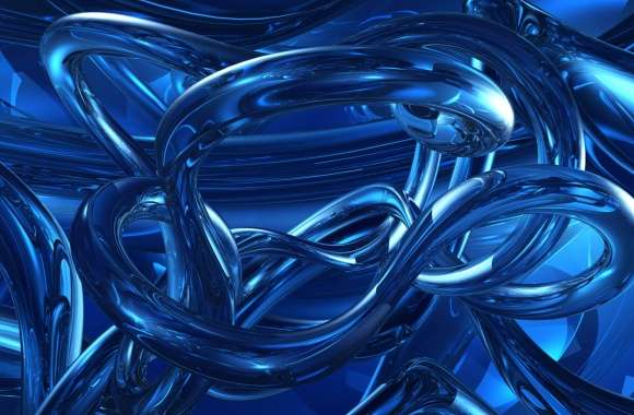 Abstract Blue 3D CGI A Stunning