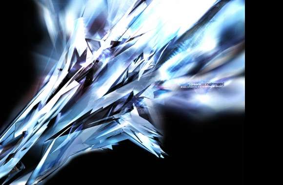 Abstract Blue Crystal Technology -