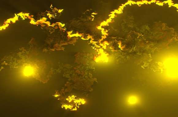 Abstract Dark yellow Smoke