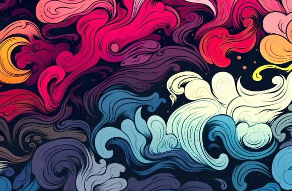 Abstract Japanese Pattern Wallpaper