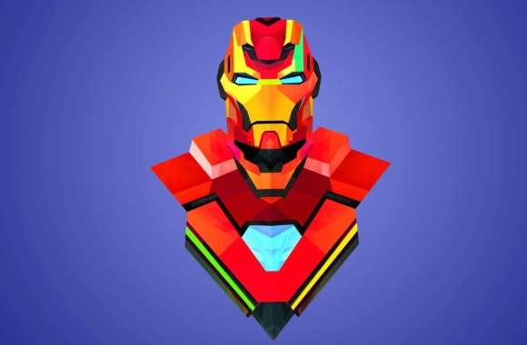 Abstract Low Poly Iron Man wallpapers hd quality
