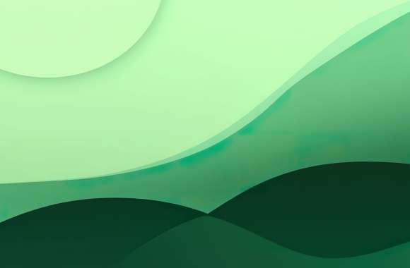 Abstract Minimalist Green Aesthetic Wallpaper