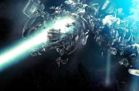 Abstract Sci-Fi A Journey Through Light and Form