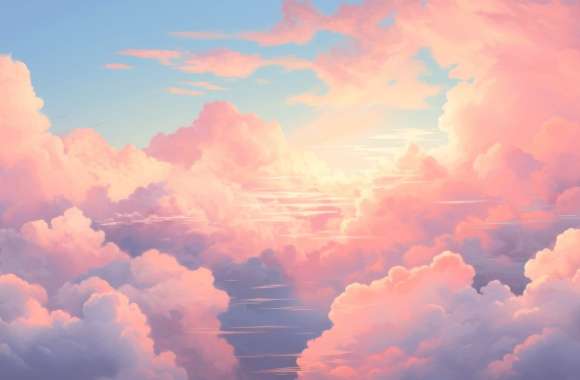 Aesthetic Sky With Clouds Wallpaper wallpapers hd quality