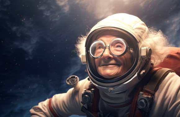 AI-Generated Astronaut Grandmother